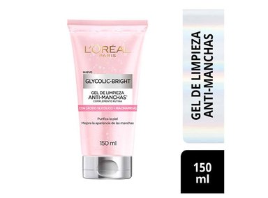 GEL LIMPIADOR ROSTRO Y CUELLO L'OREAL ÁCIDO GLICOLICO 150ML - 1