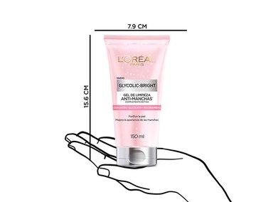 GEL LIMPIADOR ROSTRO Y CUELLO L'OREAL ÁCIDO GLICOLICO 150ML - 2