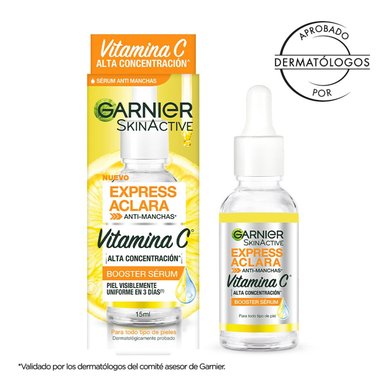 SERUM ROSTRO Y CUELLO GARNIER VITAMINA C EXPRESS ACLARA 15ML - 2