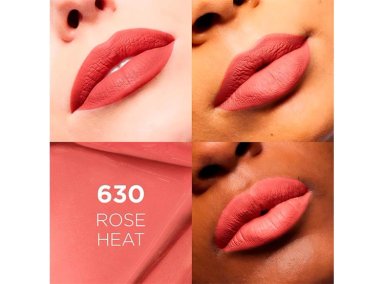 LABIAL LOREAL PARIS LIQUIDO MATTE INFALLIBLE: ROSE HEAT TONO 630 - 3
