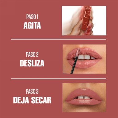 SET MAQUILLAJE MAYBELLINE MÁSCARA DE PESTAÑAS FIREWORK + LABIAL VINYL - 6