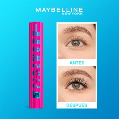SET MAQUILLAJE MAYBELLINE MÁSCARA DE PESTAÑAS FIREWORK + LABIAL VINYL - 7