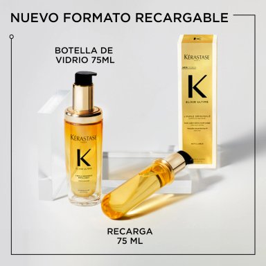 RECARGA ACEITE CAPILAR ELIXIR ULTIME 75ML PARA BRILLO - 2