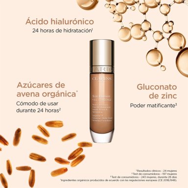 BASE DE MAQUILLAJE CLARINS SKIN ILLUSION FULL COVERAGE 111N - 3
