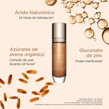 BASE DE MAQUILLAJE CLARINS SKIN ILLUSION FULL COVERAGE 114N - 3