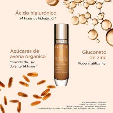 BASE DE MAQUILLAJE CLARINS SKIN ILUSSION FULL COVERAGE 114.5W - 3