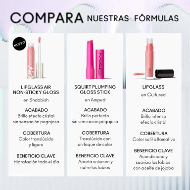 LABIAL MAC LIPGLASS AIR NON-STICKY GLOSS EN EL TONO SNOBBISH - 6