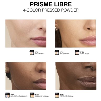POLVO GIVENCHY COMPACTO PRISME LIBRE N01 MOUSSELINE PASTEL - 6