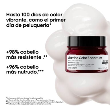 MASCARILLA LOREAL PROFESSIONNEL VITAMINO COLOR SPECTRUM PROTECCIÓN COLOR 250ML - 2