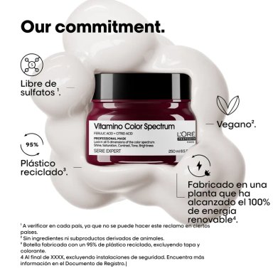 MASCARILLA LOREAL PROFESSIONNEL VITAMINO COLOR SPECTRUM PROTECCIÓN COLOR 250ML - 9