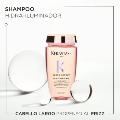 SHAMPOO KÉRASTASE GLOSS ABSOLU BAIN HYDRA-GLAZE ANTI-FRIZZ 250ML - 5