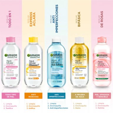 AGUA MICELAR GARNIER ROSAS 400 ML - 10