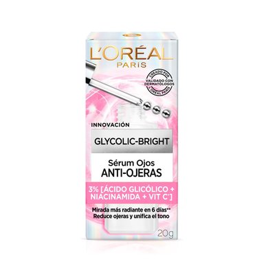CONTORNO DE OJOS LOREAL GLYCOLIC BRIGHT EYE 20 ML - 3