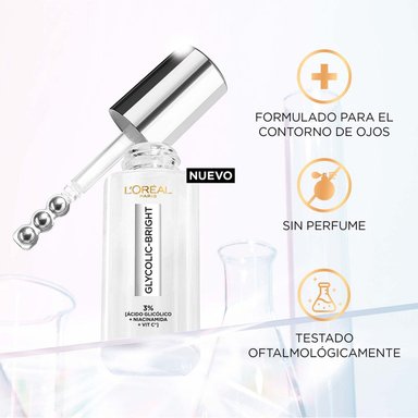 CONTORNO DE OJOS LOREAL GLYCOLIC BRIGHT EYE 20 ML - 4