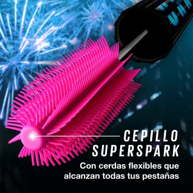 MÁSCARA DE PESTAÑAS MAYBELLINE FIREWORK ELECTRO BLACK - 5