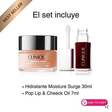 SET CLINIQUE MOISTURE SURGE Y BLACK HONEY OIL - 2
