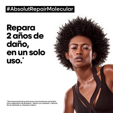 SHAMPOO LOREAL PROFESSIONNEL ABSOLUT REPAIR MOLECULAR 500 ML - 3