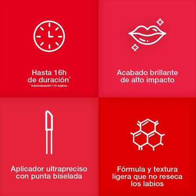 LABIAL L'ORÉAL PARIS INFALLIBLE LAQUE RESISTANCE RED POPPY - 4