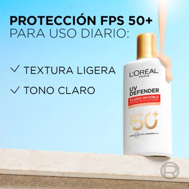 PROTECTOR SOLAR LOREAL UV DEFENDER FLUIDO INVISIBLE CLARO 40 GR - 3