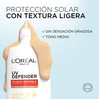 PROTECTOR SOLAR LOREAL UV DEFENDER FLUIDO INVISIBLE MEDIO 40 GR - 8