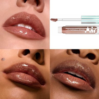 LABIAL LÍQUIDO MAC LIPGLASS AIR - TWINKLE TAUPE - 2