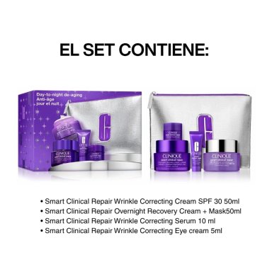 SET CLINIQUE ANTIEDAD SMART - DAY-TO-NIGHT DE-AGING - 2