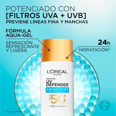 PROTECTOR SOLAR UV DEFENDER AQUA FUSION LOREAL PARIS - 4