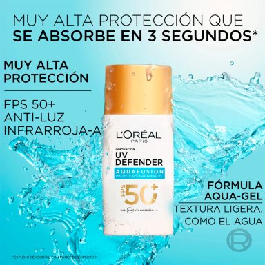 PROTECTOR SOLAR UV DEFENDER AQUA FUSION LOREAL PARIS - 5