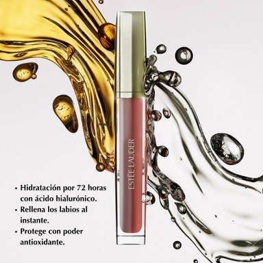 ESTEE LAUDER GLOSS GLOSSY POUT LIP OIL ROSE WATER - 4