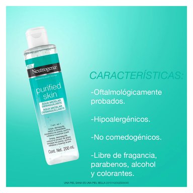 AGUA MICELAR NEUTROGENA PURIF SKIN MICELAR WATER 200 ML - 2