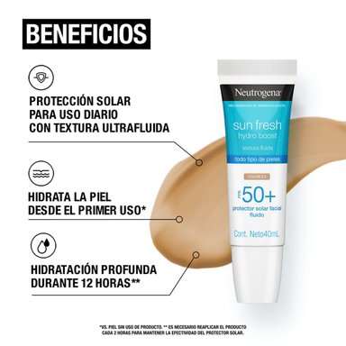 PROTECTOR SOLAR NEUTROGENA HB 50 ML CON COLOR - 3