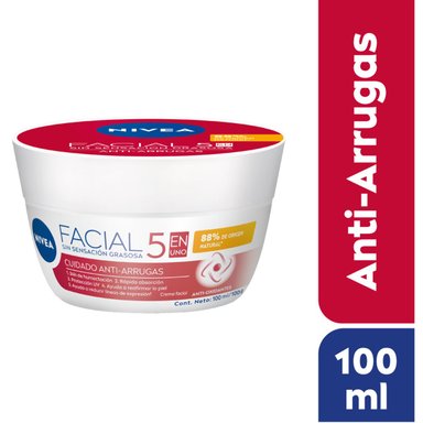 NIVEA FACIAL 5 EN 1 ANTI-ARRUGAS 100 ML - 1