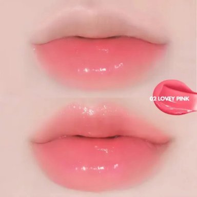 BÁLSAMO LABIAL ROM&ND GLASTING MELTING BALM 02 LOVEY PINK - 2