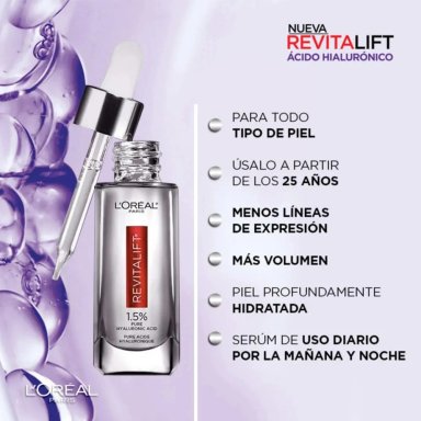 PACK L'ORÉAL SÉRUM ROSTRO +CREMA GEL REVITALIFT - 7