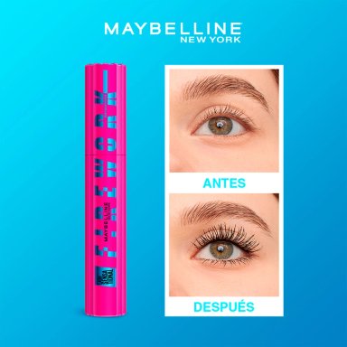 PACK MAYBELLINE MÁSCARA FIREWORK WATERPROOF + BRILLO LABIAL LIFTER GLOSS MOON - 4