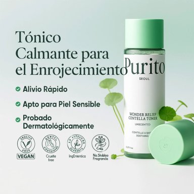 TÓNICO PURITO SEOUL WONDER RELEAF CENTELLA TONER UNSCENT 200 ML - 2