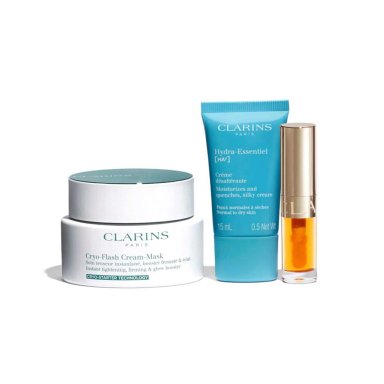 CLARINS CRYO-FLASH RADIANCE ROUTINE HOLIDAY SET - 2