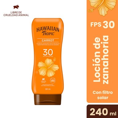 PACK HAWAIIAN TROPIC LOCIÓN CARROT SPF30+ 240 ML + ACEITE BRONCEADOR SPRAY SPF4 240 ML - 3