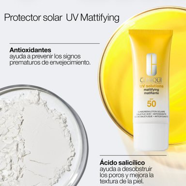 BLOQUEADOR SOLAR CLINIQUE UV SOL MATIFICANTE SPF 50 40 ML - 2