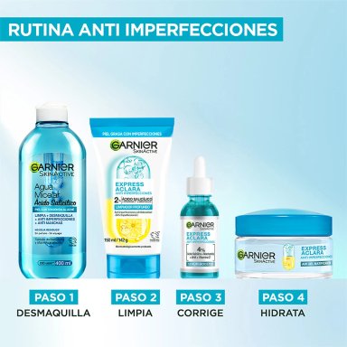 CREMA HIDRATANTE MATIFICANTE EN GEL EXPRESS ACLARA ANTI IMPERFECCIONES GARNIER 50 ML - 8
