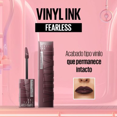 SET LIP COMBO MAYBELLINE DE NICOLE LABIAL VINYL INK FEARLESS + LABIAL LIFTER GLOSS STONE - 8