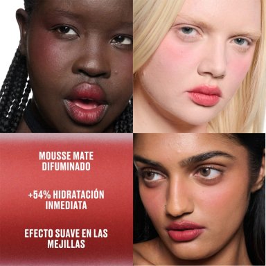 MOUSSE PARA LABIOS Y MEJILLAS MAC POWDER KISS RUBY WOO - 2