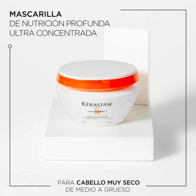 SET KERASTASE NUTRITIVE: MASCARILLA 200ML + 8H SERUM 90ML PARA CABELLO SECO + REGALO NECESER EXCLUSIVO - 3