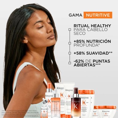 SET KERASTASE NUTRITIVE: MASCARILLA 200ML + 8H SERUM 90ML PARA CABELLO SECO + REGALO NECESER EXCLUSIVO - 4