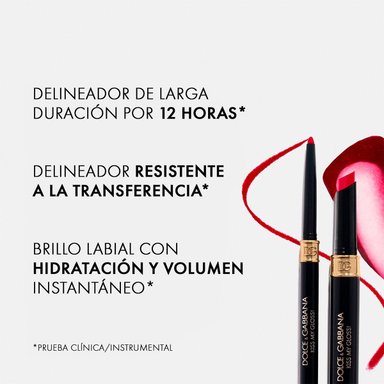 SET LABIAL DOLCE&GABBANA KISS MY GLOSS! BRILLO Y DELINEADOR LABIAL 02 GIGGLE - 4