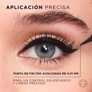 DELINEADOR DE OJOS L`OREAL HAUTE PRECISION BLACK SILK 010 - 3