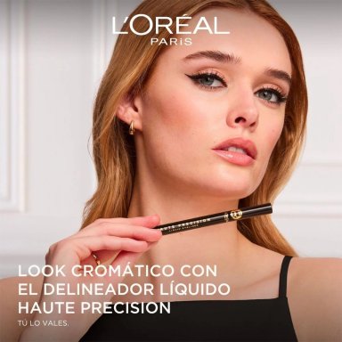 DELINEADOR DE OJOS L`OREAL HAUTE PRECISION BLACK SILK 010 - 6