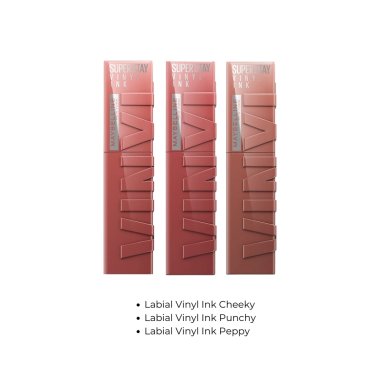 SET MAYBELLINE VINYL INKCHEEKY + PUNCHY + PEPPY - 2