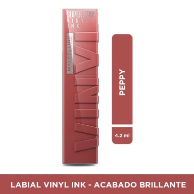 SET MAYBELLINE VINYL INK PEPPY + GLOSS MOON - 5