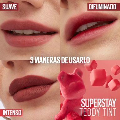 TRIO LABIALES NUDES MAYBELLINE LIFTER LINER PEAKING + TEDDY TINT 15 SKINNYDIP + LIFTER GLOSS STONE - 9